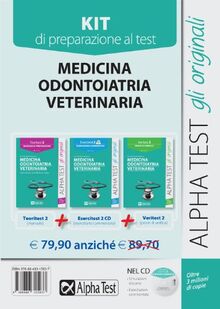 Medicina, odontoiatria, veterinaria. Kit completo di preparazione al test