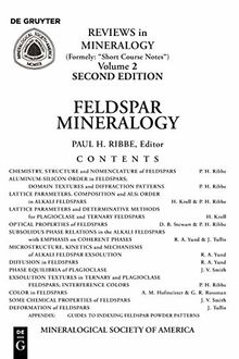 Feldspar Mineralogy (Reviews in Mineralogy & Geochemistry, Band 2)