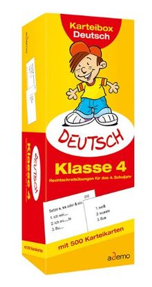 Karteibox Deutsch, Klasse 4: Aufgaben zur Rechtschreibung | Buch | Zustand akzeptabel