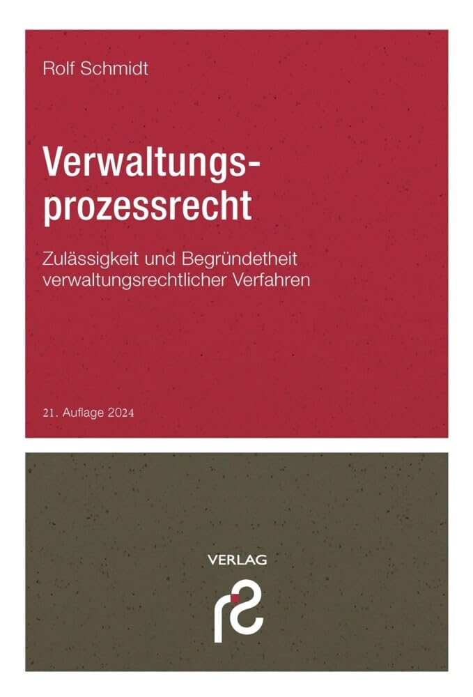 Schmidt, Rolf: Verwaltungsprozessrecht