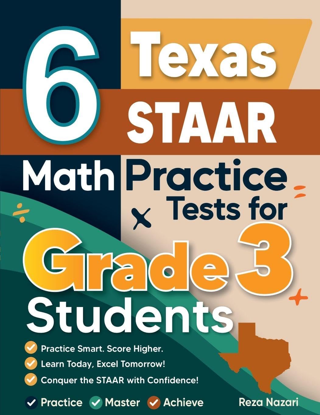 Task Test Texas 6 Texas STAAR Math Practice Tests for Grade 3 Students: A Complete ...