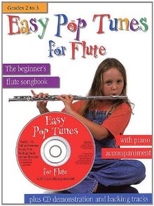 Easy Pop Tunes (Grades 2-3). Flöte, Klavier