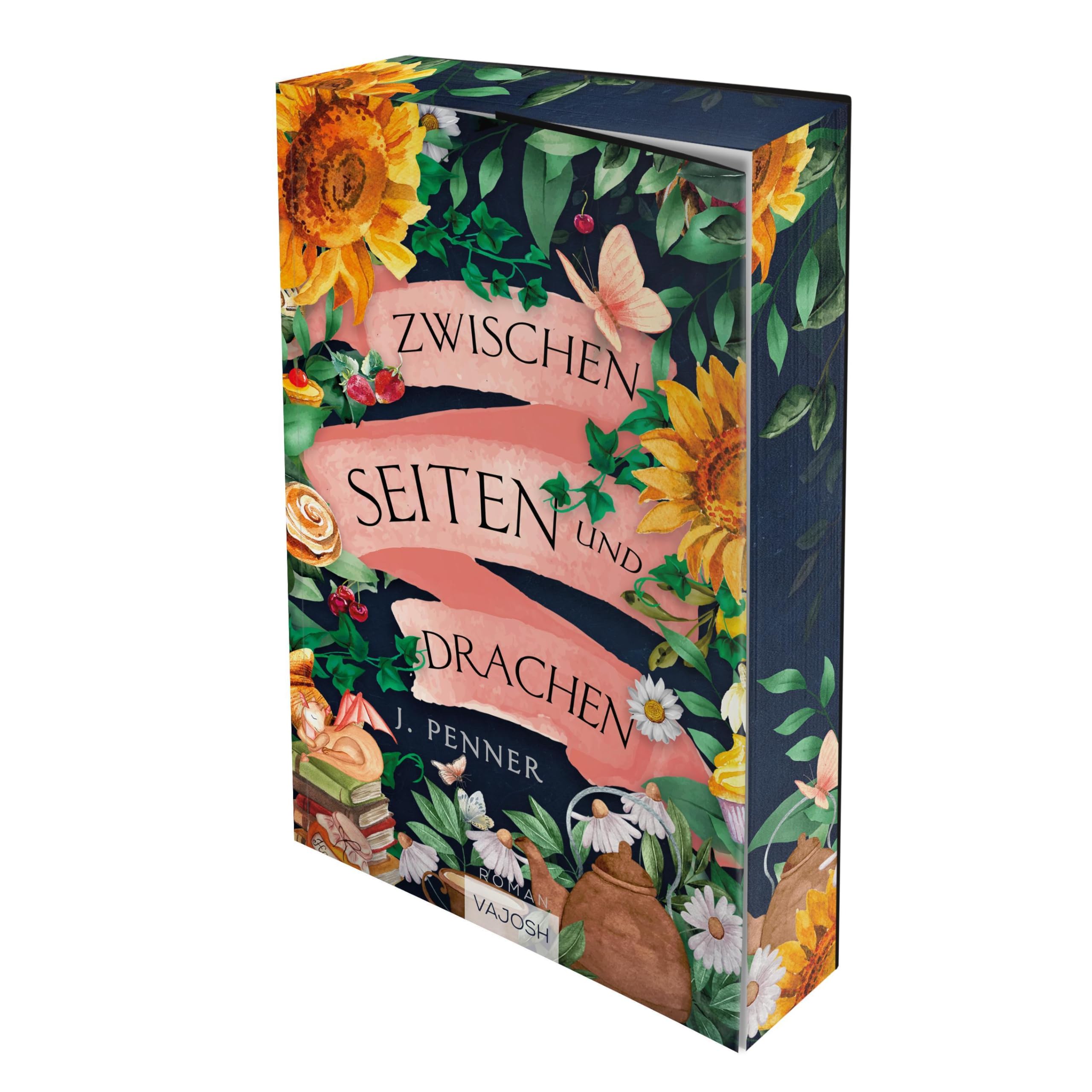 Zwischen Seiten und Drachen: Cozy Fantasy - Mit limitiertem Farbschnitt! (Adenashire)