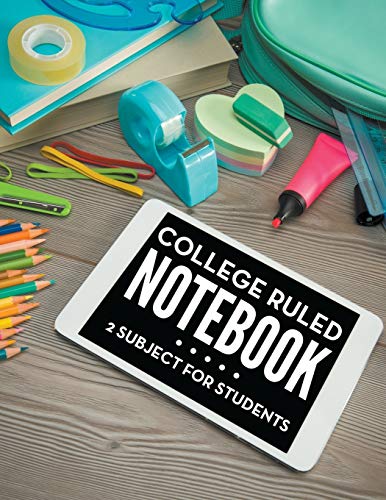College Ruled Notebook: 2 Subject For Students