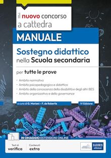 Concorso a cattedra Sostegno didattico Scuola secondaria 2023: Manuale per la preparazione al concorso per sostegno didattico nella scuola secondaria (CC)