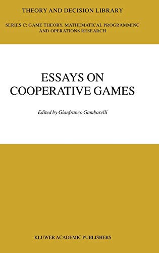 Essay in Cooperative Games: In Honor of Guillermo Owen (Theory and Decision Library C, 36, Band 36)