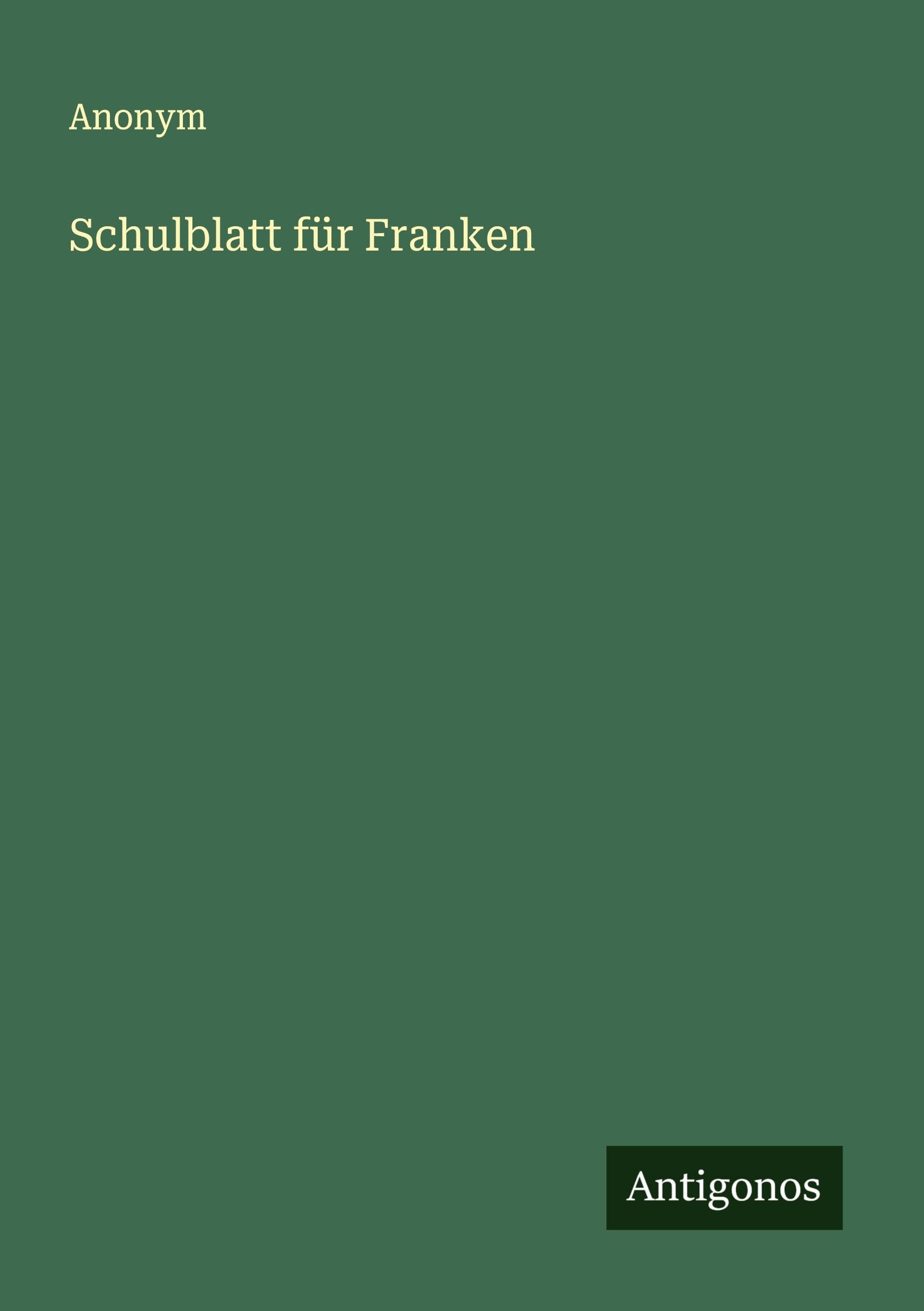 Schulblatt für Franken