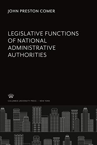 Legislative Functions of National Administrative Authorities