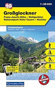 Grossglockner, Franz-Josefs-Höhe, Heiligenblut, Nationalpark Hohe Tauern, Hochtor: Nr. 13, Outdoorkarte Österreich, 1:35 000, Freemap on Smartphone included (Kümmerly+Frey Outdoorkarten Österreich)