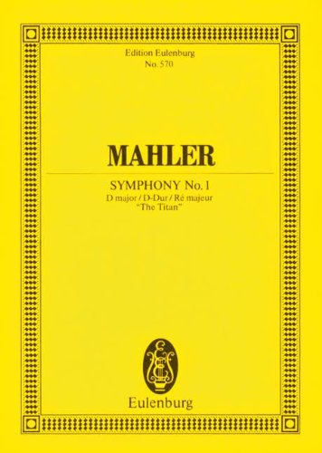 Eulenburg Studienpartituren   Sinfonie Nr 1 D-Dur - Sinfonie Nr 1 D-Dur Kartoniert (TB)