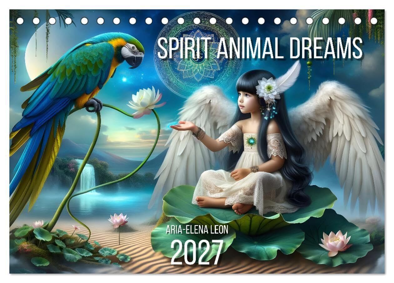 Spirit Animal Dreams (Desk Calendar 2027 DIN A5 landscape), CALVENDO 12 Month DeskCalendar
