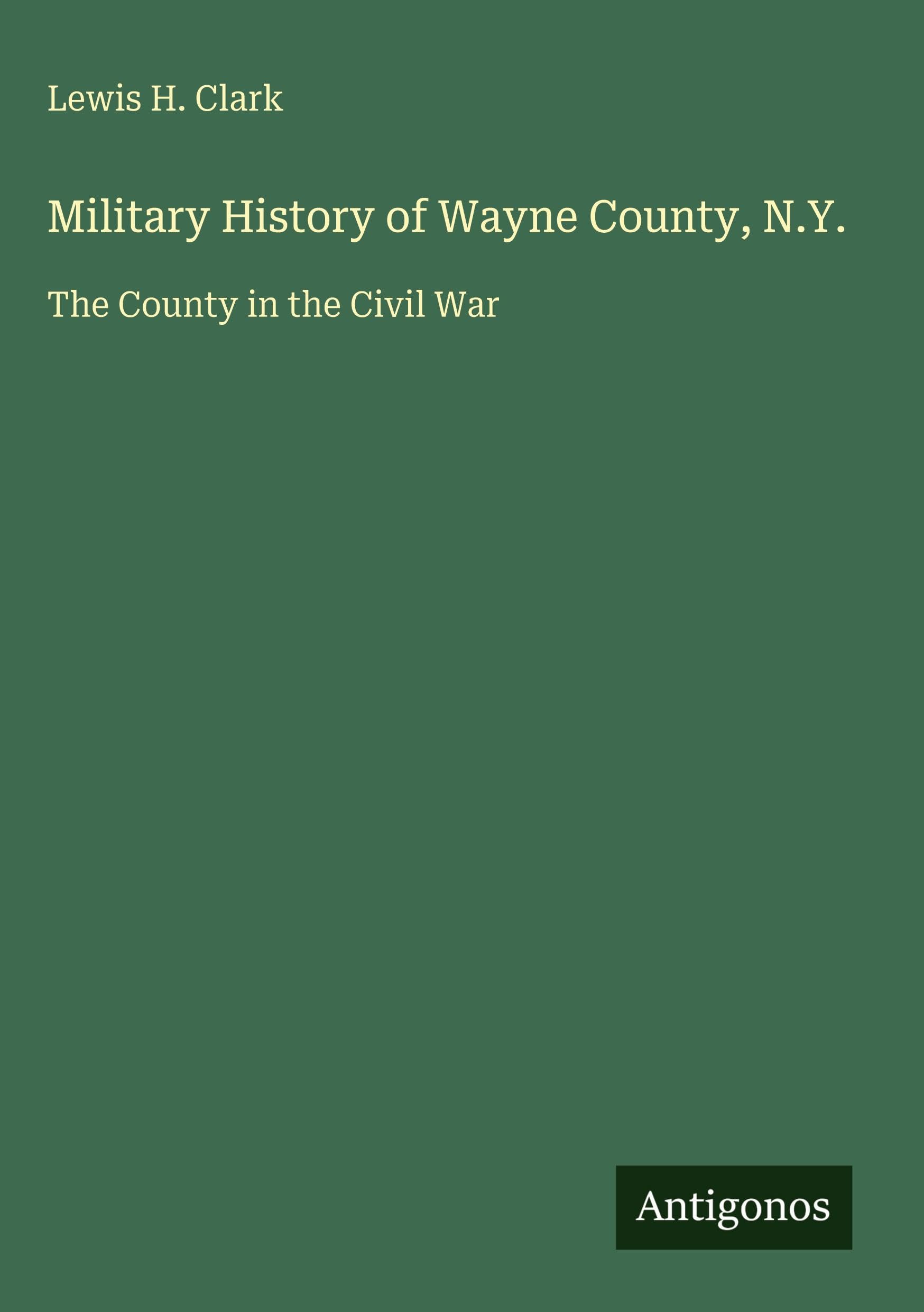 Military History of Wayne County, N.Y.: The County in the Civil War