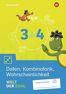Welt der Zahl / Welt der Zahl - Ausgabe 2021: Zusatzmaterialien / Arbeitsheft Daten, Kombinatorik, Wahrscheinlichkeit 3/4 (Welt der Zahl: Zusatzmaterialien)