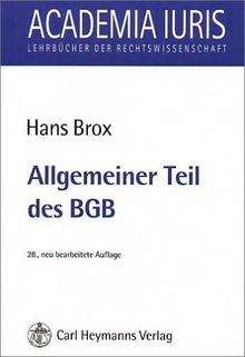 Allgemeiner Teil des BGB