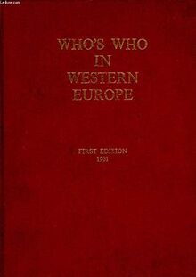 Who's Who in Western Europe 1981