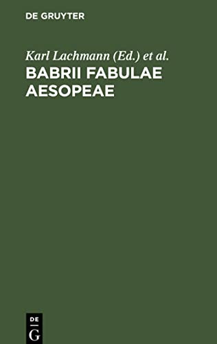 Babrii Fabulae Aesopeae