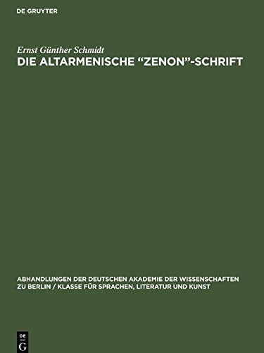 Die Altarmenische Zenon-Schrift
