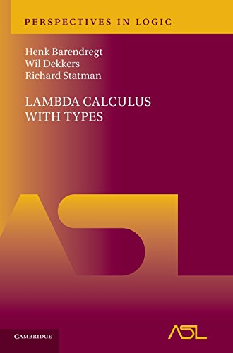 Henk Barendregt Lambda Calculus With Types (Perspectives In Logic)