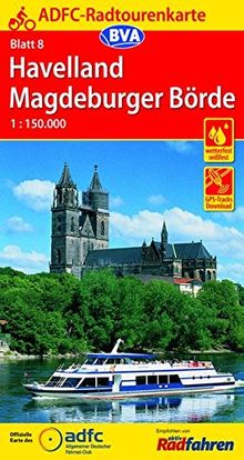 ADFC-Radtourenkarte 8 Havelland Magdeburger Börde 1:150.000, reiß- und wetterfest, GPS-Tracks Download (ADFC-Radtourenkarte 1:150000)