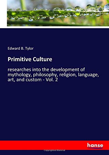 Primitive Culture: researches into the development of mythology, philosophy, religion, language, art, and custom - Vol. 2