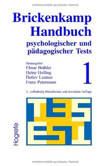 Brickenkamp Handbuch psychologischer und pädagogischer Tests, 2 Bde., Bd.1