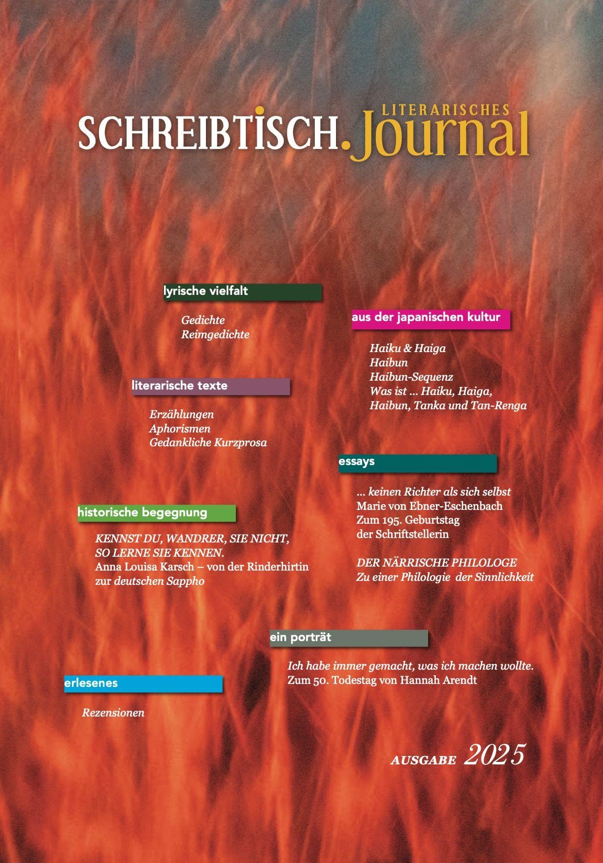 SCHREIBTISCH: Literarisches Journal - Ausgabe 2025