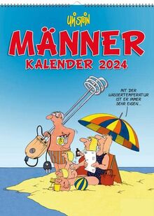 Uli Stein Männer Kalender 2024: Monatskalender für die Wand: Terminplaner | Ideales Geschenk für Freunde (Uli Stein Kalender 2024)