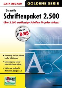 Das große Schriftenpaket 2500 von Data Becker | Software | Zustand gut