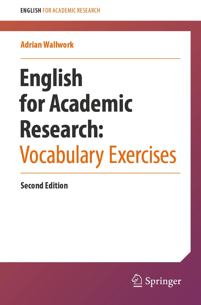 English for Academic Research Vocabulary Exercises - Adrian Wallwork Kartoniert (TB)