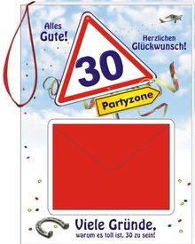 Geburtstags-Geld-Büchlein zum 30: Alles Gute! Herzlichen Glückwunsch