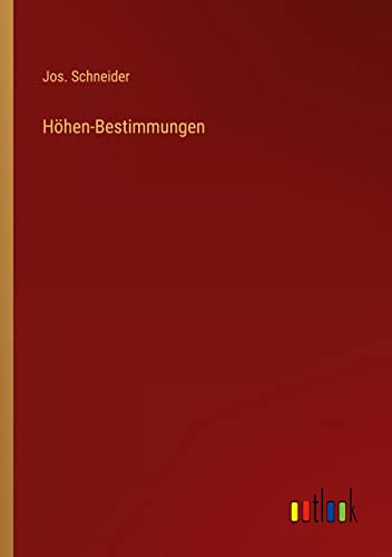 Höhen-Bestimmungen