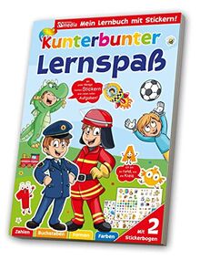 Sticker Übungsbuch Lernspaß Feuerwehr / Polizei von Media Verlagsgesellschaft | Buch | Zustand sehr gut