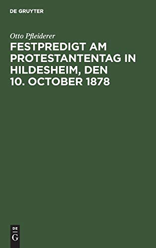Festpredigt am Protestantentag in Hildesheim, den 10. October 1878