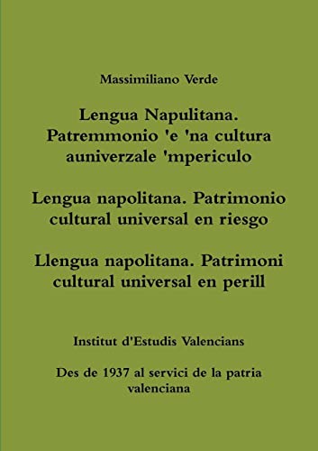 Lengua napolitana. Patrimonio cultural universal en riesgo