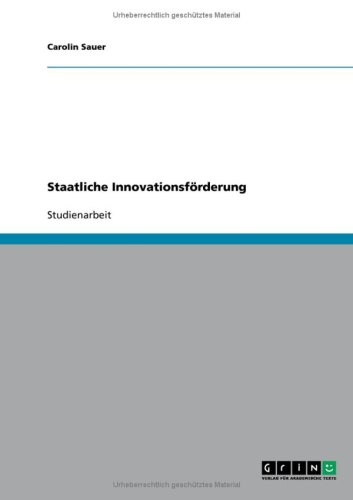 Staatliche Innovationsförderung