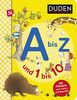 Duden 36+: A bis Z und 1 bis 10: Mit Fühllack zum Tasten und Begreifen | Buchstaben und Zahlen lernen für Kinder ab 3 Jahren (DUDEN Pappbilderbücher 36+ Monate)