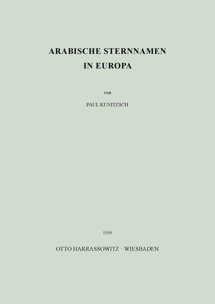 Arabische Sternnamen in Europa