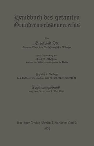 Handbuch des Gesamten Grunderwerbsteuerrechts