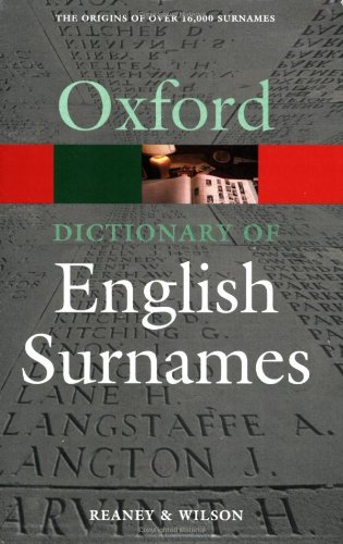 Dictionary of English Surnames (Oxford Paperback Reference)