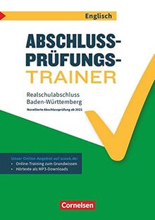 Abschlussprüfungstrainer Englisch - Baden-Württemberg: 10. Schuljahr - Realschulabschluss (WET): Arbeitsheft mit Lösungen und Online-Training Grundwissen (2. Auflage). Mit Lösungen online