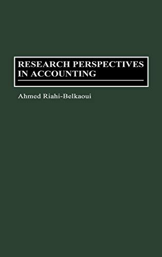 Research Perspectives in Accounting