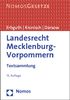 Landesrecht Mecklenburg-Vorpommern: Textsammlung, Rechtsstand: 20. Januar 2013