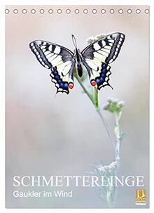 Schmetterlinge - Gaukler im Wind (Tischkalender 2023 DIN A5 hoch), Calvendo Monatskalender