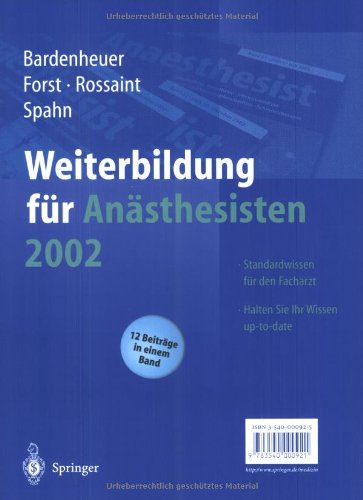 Weiterbildung für Anästhesisten 2002
