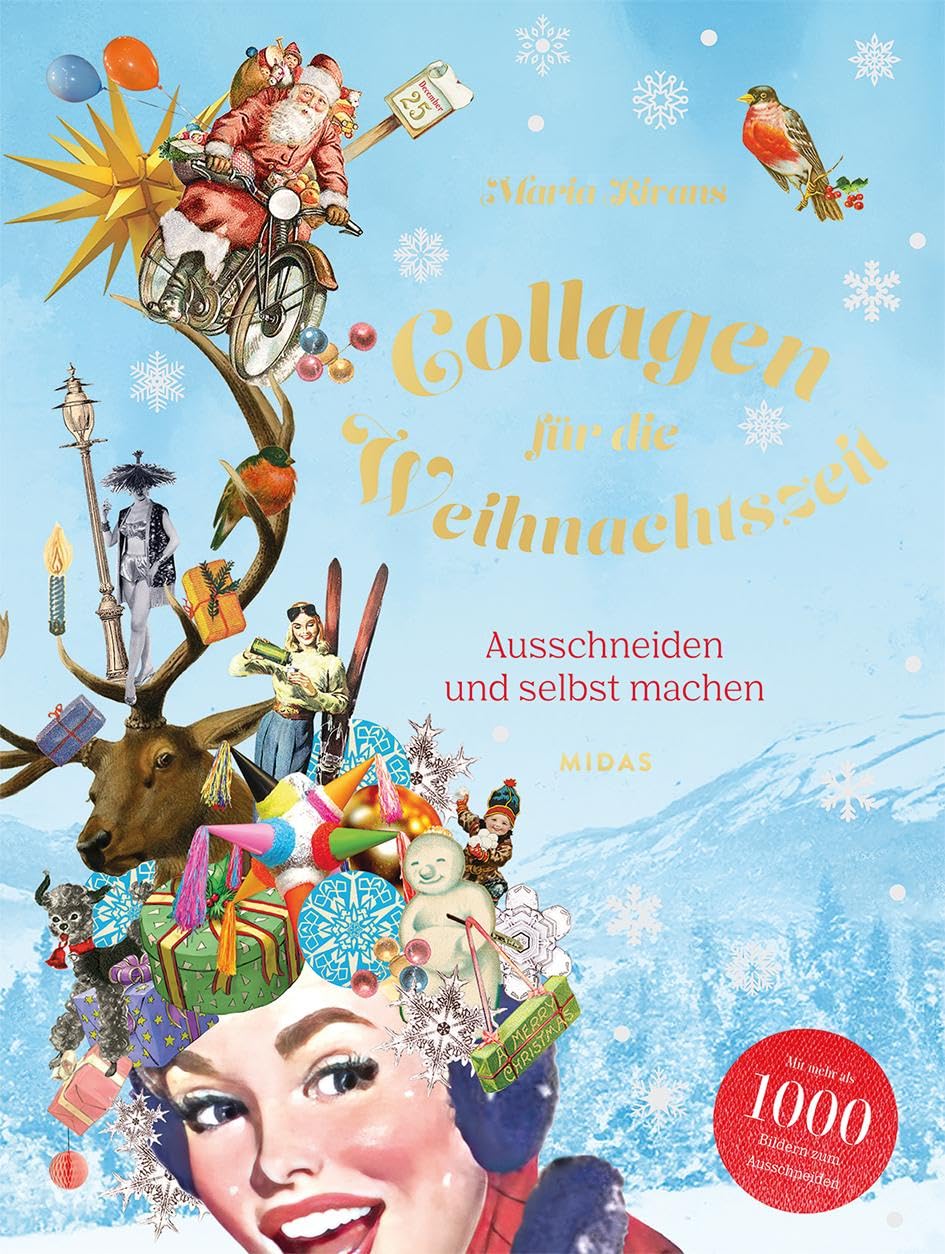 Collagen für die Weihnachtszeit: Ausschneiden und selbst machen