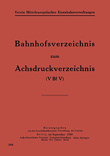 Bahnhofsverzeichnis Zum Achsdruckverzeichnis