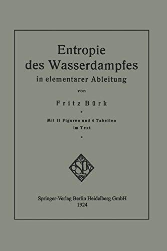 Entropie Des Wasserdampfes In Elementarer Ableitung