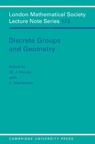 W. Harvey Discrete Groups And Geometry (London Mathematical Society Lecture Note Series, Band 173)