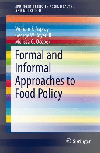 SpringerBriefs in Food Health and Nutrition   Formal and Informal Approaches to Food Policy - William Aspray George Royer Melissa G Ocepek Kartoniert (TB)