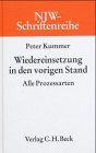 Wiedereinsetzung in den vorigen Stand